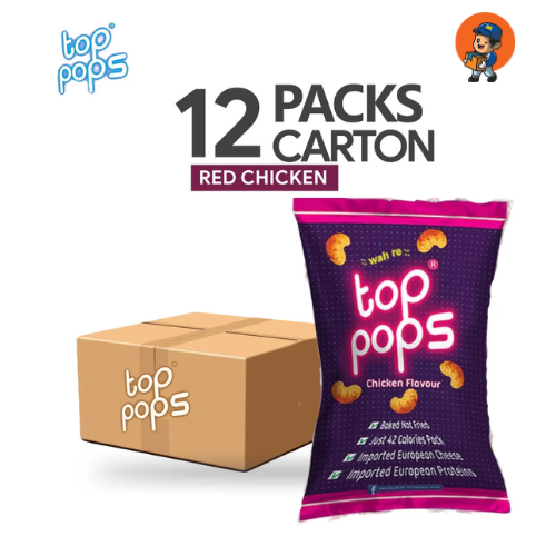 Top Pops Red – Chicken Flavor - Pack of 12